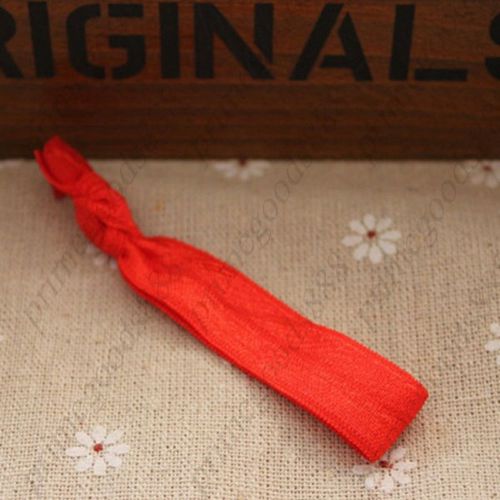 Candy Color Purity Hair Accessories Ring Ponytail Chouchou Band Tie Red