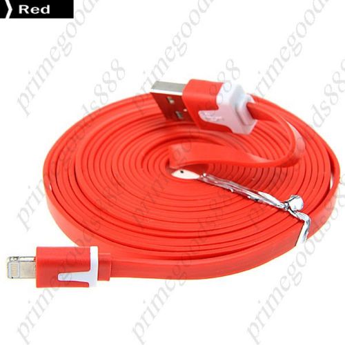 3M USB Cable Sync Data Charging Lightning Cables Cord 3 m Charger Long Red