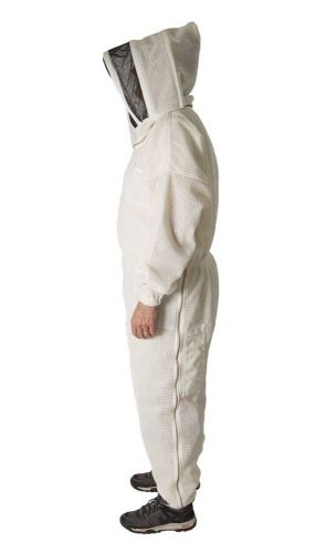 Ultra Breeze Large Beekeeping Suit with Veil  1-Unit  White