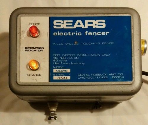 Sears Electric Fencer Model #436-22032