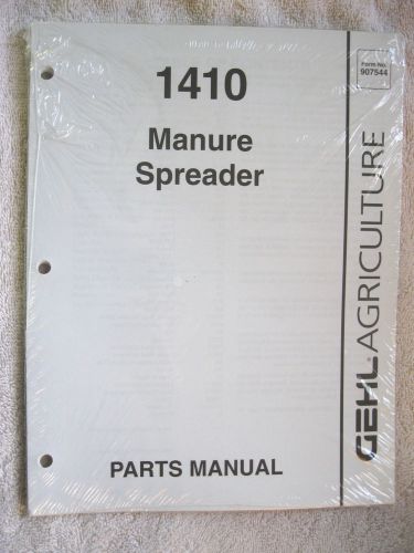Gehl 1410 manure spreader parts manual for sale