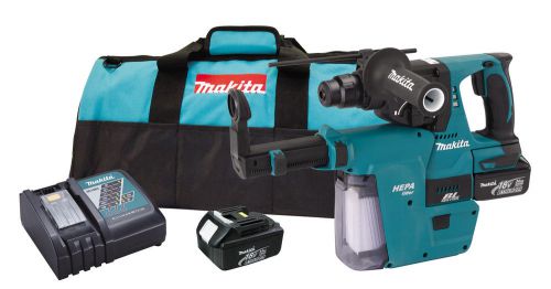 Makita LXRH011 18V LXT Brushless Cordless 1 in Rotary Hammer Kit w/ HEPA Filter