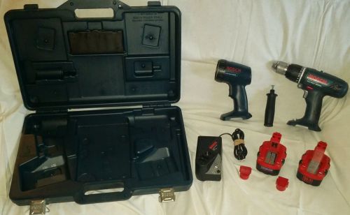 BOSCH HAMMER DRILL 3670 14.4V Used with 2 Batteries &amp; More