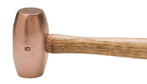 Abc hammers bronze/copper drilling hammer, 5-lb 8-in fiberglass handle #abc5bzfs for sale