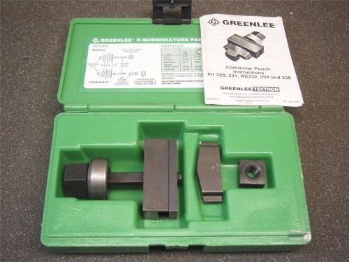 Greenlee RS232 25 Pin D-Subminiature Panel Punch