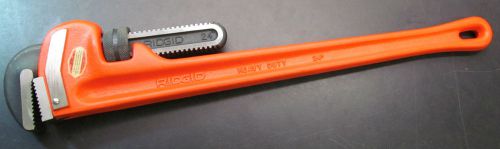 1 ridgid tools - 24&#034; heavy duty straight pipe wrench 3&#034; jaw capacity made in usa for sale