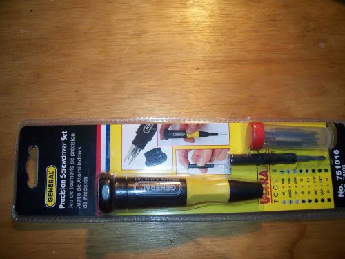 General  16-in-1 precision screwdriver set    new   #751016 for sale