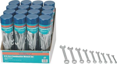 Toolbasix 9 piece sae combo wrench set for sale