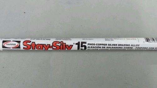 Harris Stay-Silv 15% Silver Brazing Alloy 1lb (28 sticks)  FREE SHIPPING