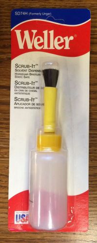 Weller SD74H Scrub-It Solvent Dispenser, Horsehair Bristles, Static Safe