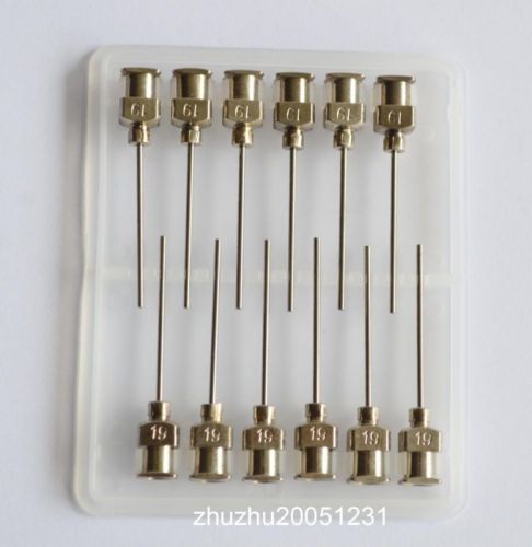 1&#034; 19gauge blunt stainless steel dispensing syringe needle tips 36pcs for sale