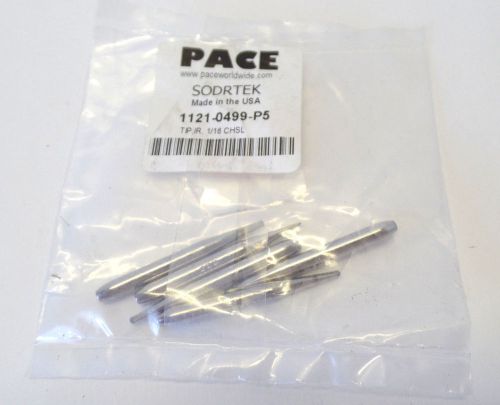 New pace 5 pc 1/16&#034; chisel soldering tip set 1121-0499-p5 sodrtek for sale