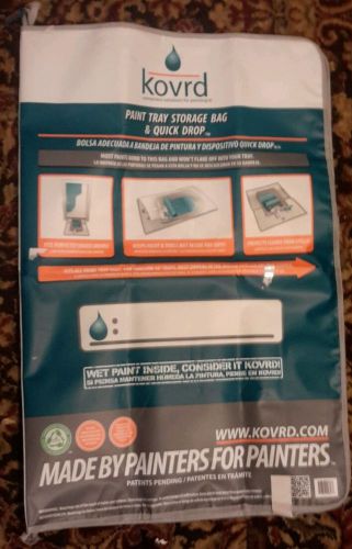 Lot of 50 kovrd paint tray storage bags quick drop cloth and tool carrying for sale