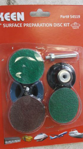 Keen 2&#034; surface prepartion disc kit type r kit #54519 id 9202 bt for sale