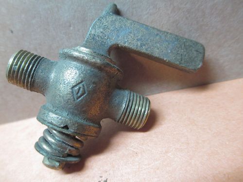 old brass blow off valve petcock gas steam engine tractor hit &amp; miss farm tool