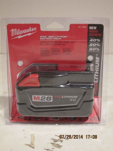MILWAUKEE GENUINE 48-11-2830,M28 Lithium-Ion Battery-NEW IN SEALED PAK F/SHIP!!