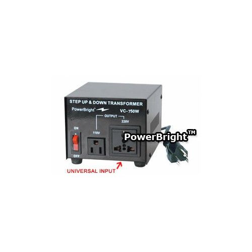 Power bright 750w step up / down voltage transformer for sale