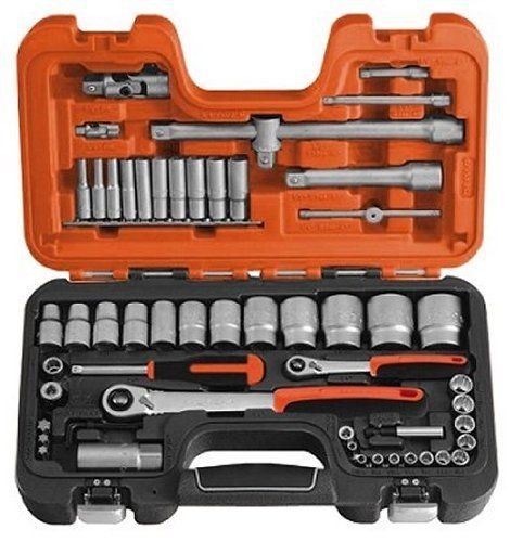 Bahco S560 1/4 &amp; 1/2 inch Square Drive Met Socket Set 56 Piece