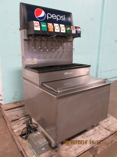 &#034;cornelius&#034; commercial drop-in insert 8 head soda dispenser w/cold plate ice bin for sale
