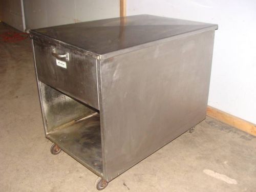 STAINLESS STEEL AVALON DONUT GLAZING TABLE WITH LID