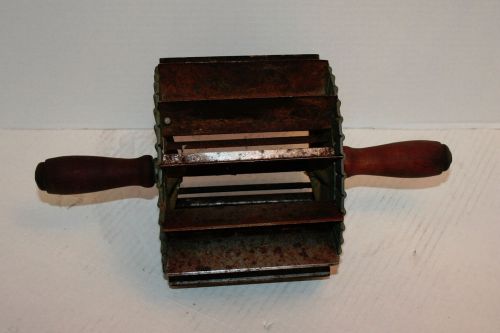 Old Antique Miller Bun Divider Roller Pastry Cutter Pat  Feb 1907 MIL WI