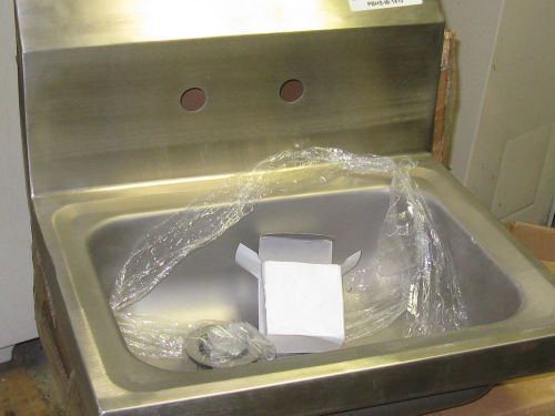 WASH HAND SINK STAINLESS STEEL WITH SIDE AND BOTTOM SPLASH JOHN BOOS PBHS W 1410
