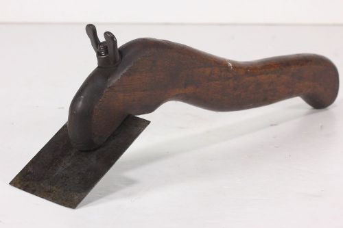 Vintage 12 1/2&#034;  wood handled scraper disston blade antique for sale
