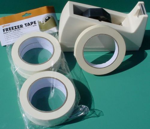Freezer tape dispenser-5 rolls of freezer tape 220 yds. for sale