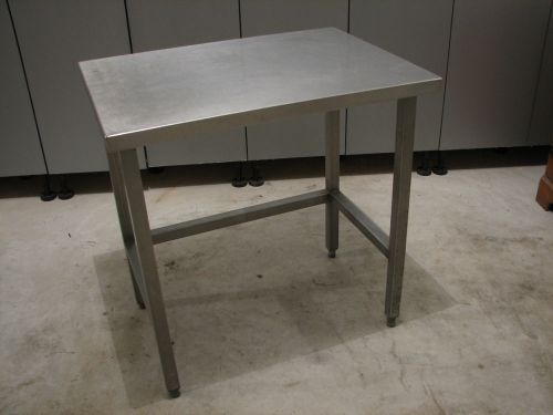 Work table food prep worktable workbench restaurant metal steel 24&#034; x 33&#034; used for sale