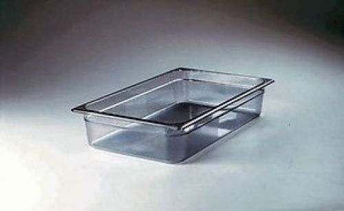 Rubbermaid FG130P00CLR Full Size Polycarbonate Cold Food Pan 2-1/2&#034; Deep
