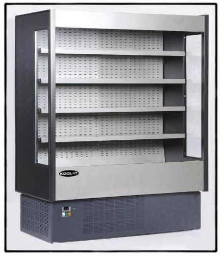 29w x 77h open air grab and go refrigerated merchandiser cold display case new! for sale