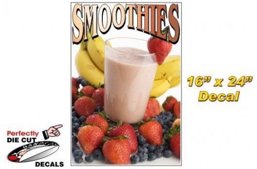 Huge Smoothies 16&#039;&#039;x24&#039;&#039; Decal for Ice Cream Parlor or Concession Food Stand