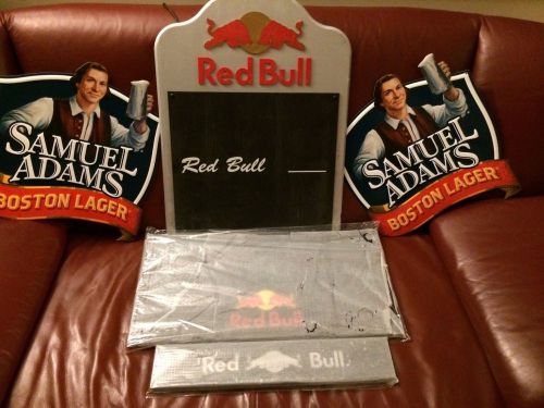 Red Bull Chalkboard, bar mats, and Sam Adams wall tackers