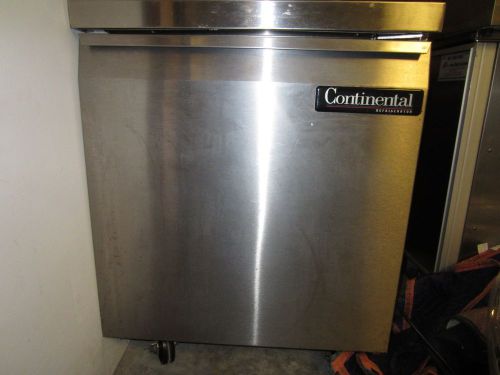 Continental SW27 Undercounter Refrigerator Work Top 27in Stainless Steel