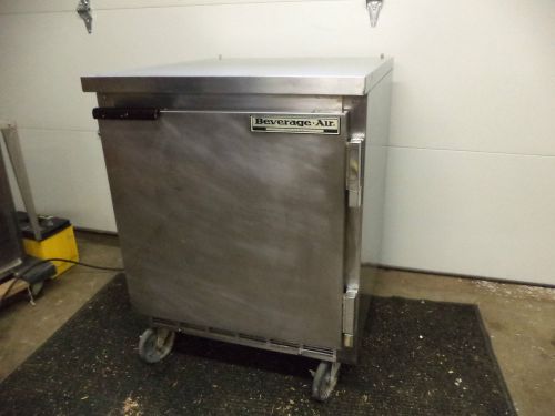 Beverage air 27&#034; under counter refrigerator wtr27a nice n cold !! true for sale