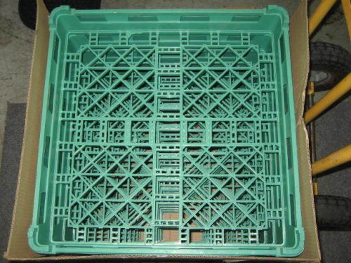 (6) Stack-All Open Cup &amp; Bowl Racks Green