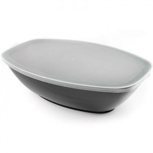 9501-L Platter Pleasers Clear 1/2 Gallon Oval Lid-50 pcs