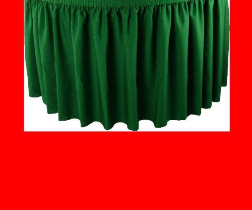 21&#039; red premium flame retardant table skirts - fire resistant table skirting for sale