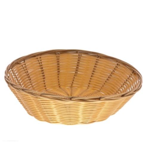 Woven Serving Display Bread Baskets 8-1/4&#034; x 2-1/2&#034; Round - Set of 12