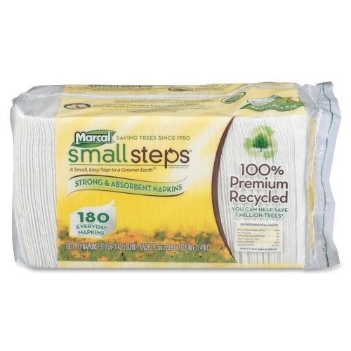 Marcal Small Steps Everyday Lunch Napkins  - 18 Packs/Ctn - 12.50&#034; x 11.25&#034;