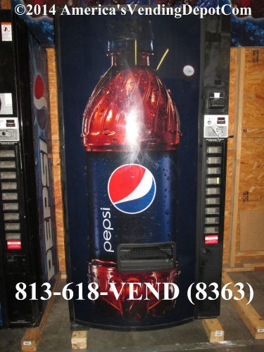 DIXIE NARCO 501E Can &amp; Bottle Soda Machine ~ Pepsi Graphics ~ 30 Day Warranty!!!