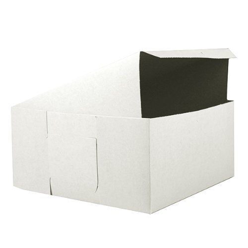 New cake box white  14 x 14 x 6 inches  5 count by gsa for sale