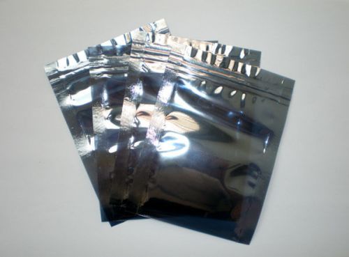 50 pcs static shielding bag 10x13cm (3.9x5.1) zip-top for sale