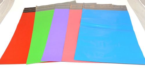 100 Pink/Blue/Green/Red/Purple 6x9 inch Flat Poly Shipping Mailers Self Sealing