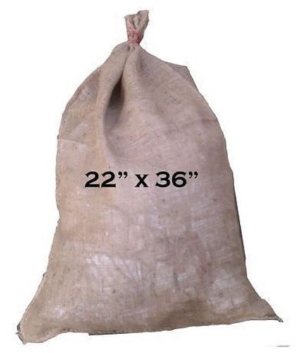 5 NEW 22x36 Burlap Sacks- Burlap Bags, Potato Sack Race Bags, Sandbags, Gunny