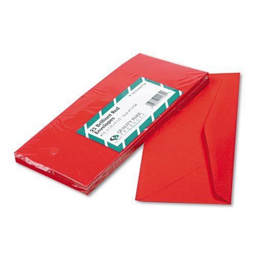Quality park no. 10 bright red business envelopes - business - #10 (qua11134) for sale