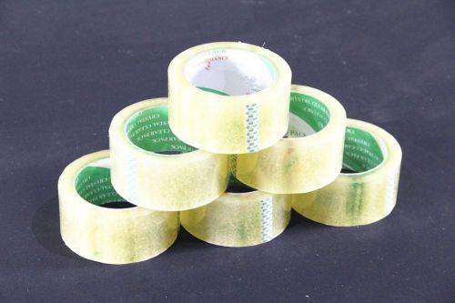 6 Rolls of Clear STRONG Packing Parcel Sellotape Tape 48mm x 66m Packaging