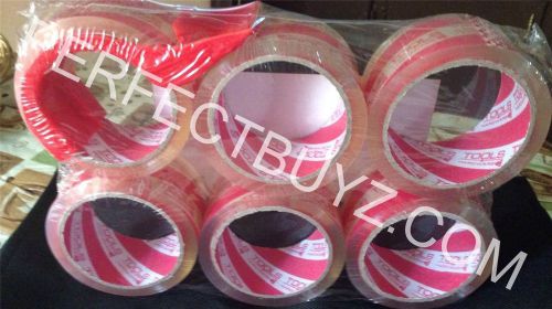 Crystal Clear Packing Tape comes with 1.88&#034; x 54.7yd x 50u x 6rolls Light weight