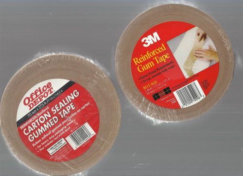 3m reinforced gum tape /  carton sealing gummed tape / new for sale