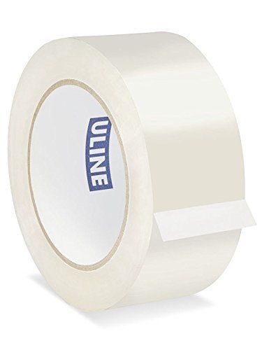 3 rolls of uline 2 mil s-423 industrial packing shipping tape 2&#034; x 110 yds clear for sale